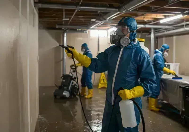 Basement Sanitization and Antimicrobial Treatment process in Calumet City, IL